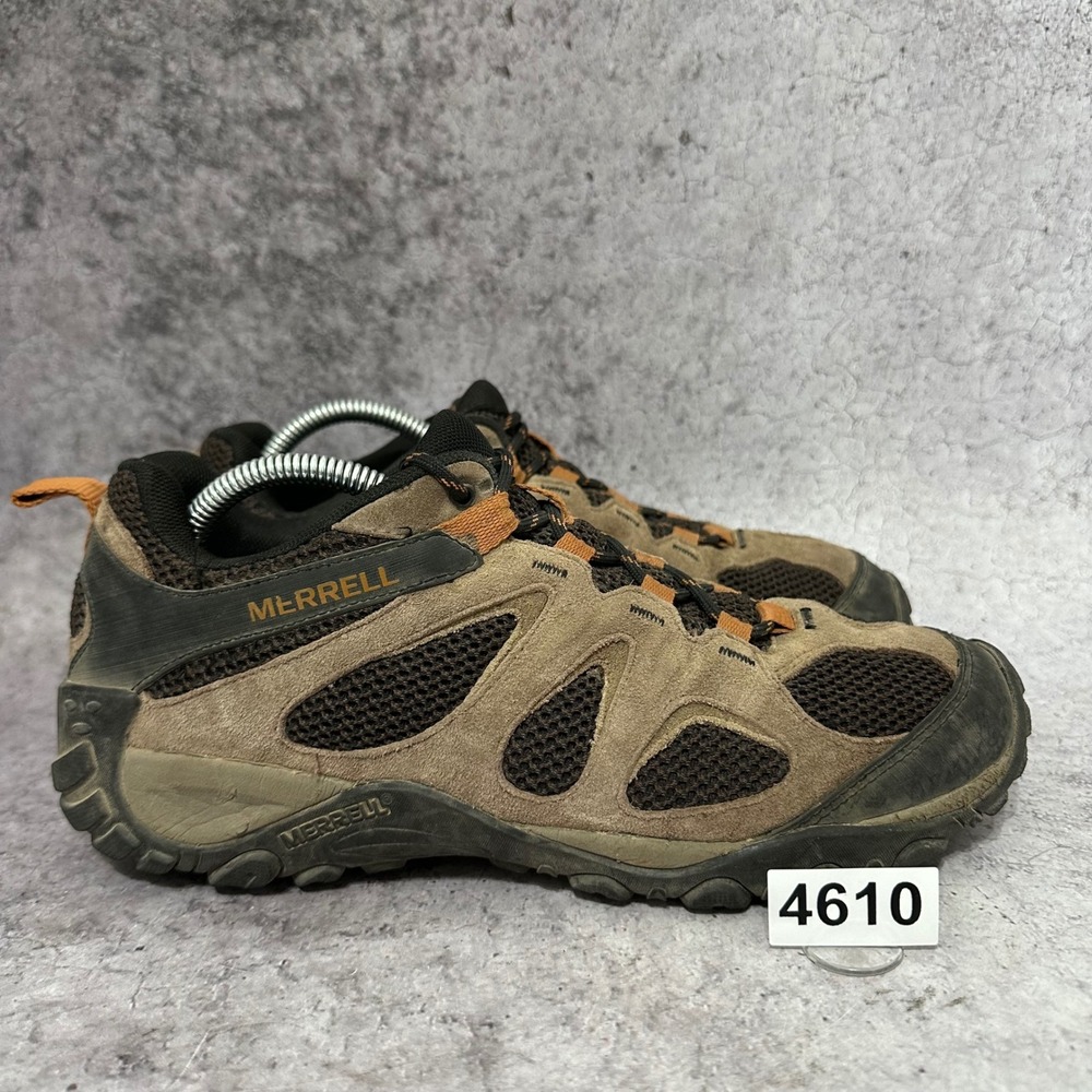 Merrell Yokota 2 Hiking Shoes Mens 9.5 Brown (NO INSOLES) J31275 Suede Mesh